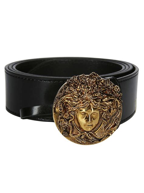 versace collection printed elk gold medusa buckle belt|Versace Men's Printed Elk Gold Medusa Buckle Belt.